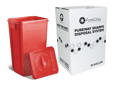 18 Gallon Medical Waste Collection Bin System